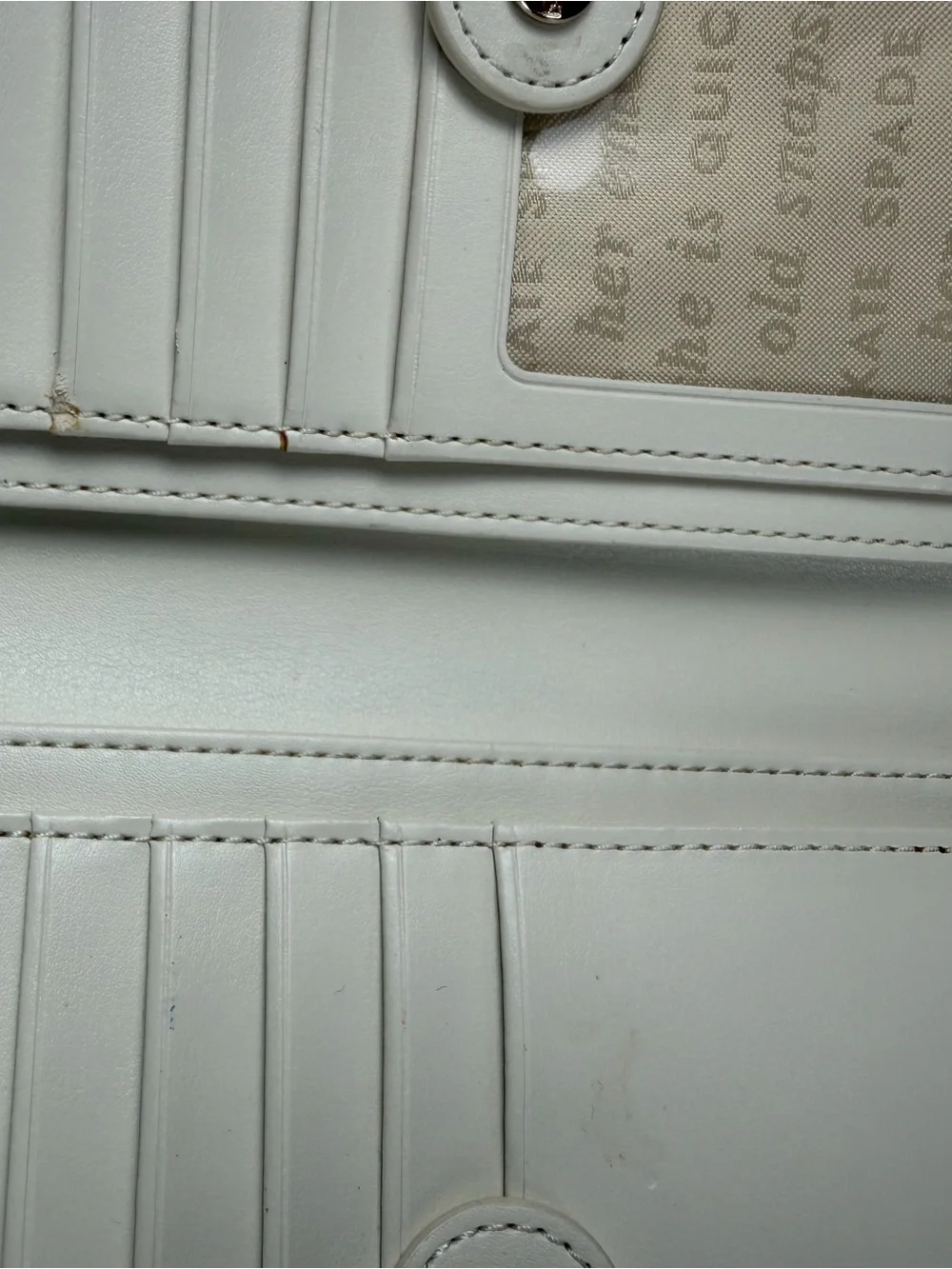 kate spade Gold Glitter Folio wallet with magnetic closure - fun and flirty